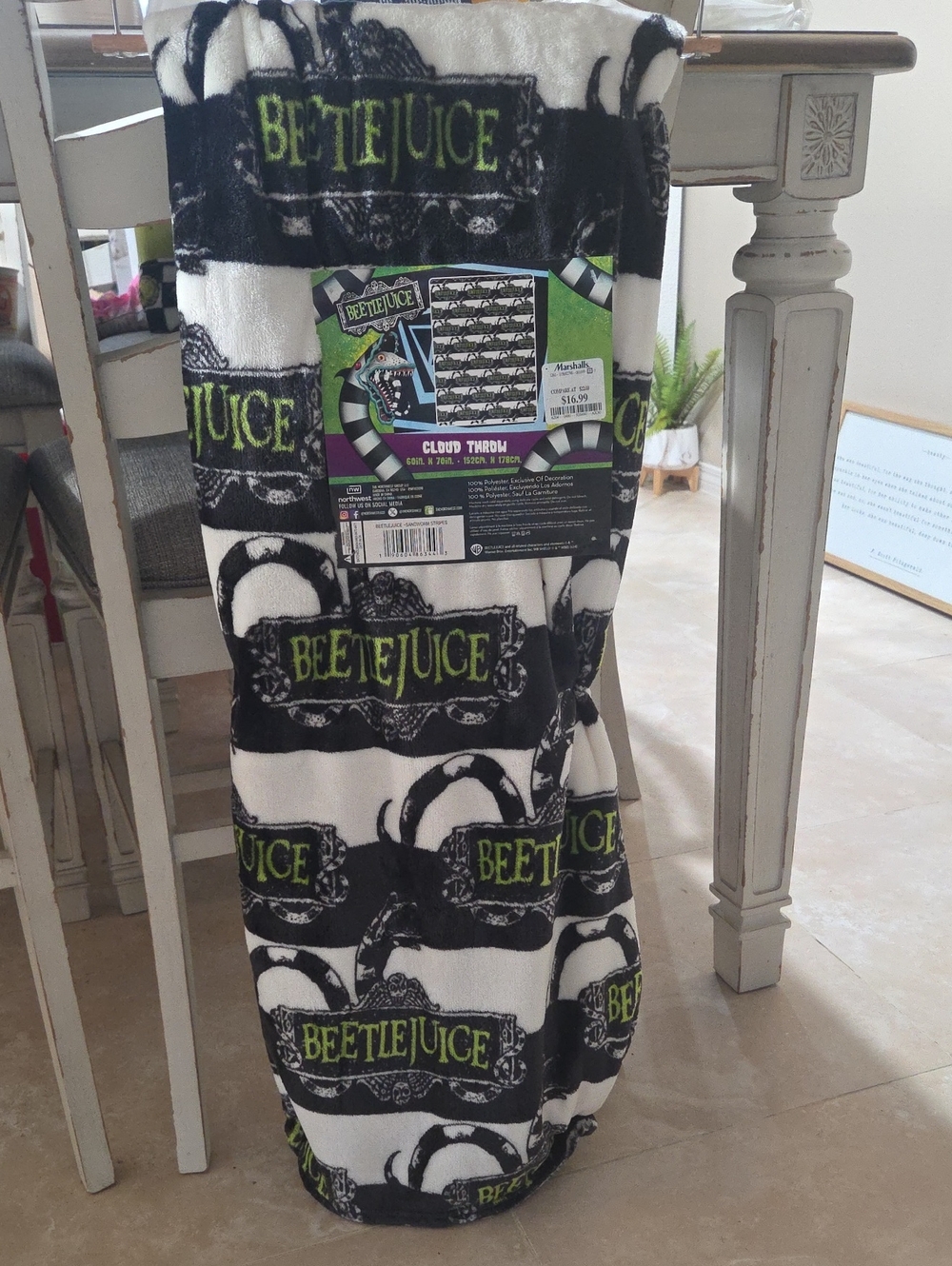 Beetlejuice Throw Blanket